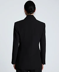 Kenneth Cole Women's Luxe Twill Double-Breasted Blazer