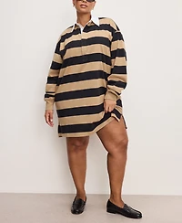 Good American Women's Cotton Jersey Polo Mini Dress