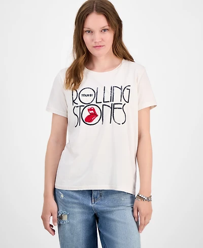 Lucky Brand Women's Rolling Stones Tour 81 Classic Cotton T-Shirt