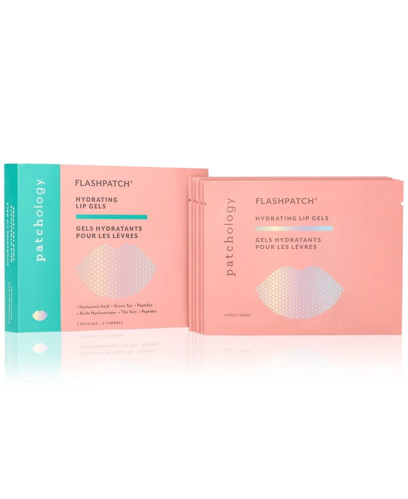 Patchology Lip Renewal FlashPatch 5-Minute Hydrogels, 5-Pack