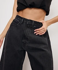 Good American Women's Extreme Barrel-Leg Jeans