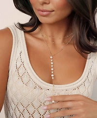 Ettika Coastal Mother of Pearl Lariat Necklace