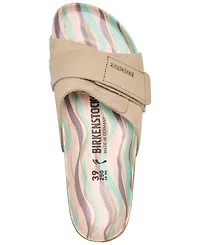 Birkenstock Women's Oita Nubuck-Suede Leather Printed Footbed Sandals from Finish Line