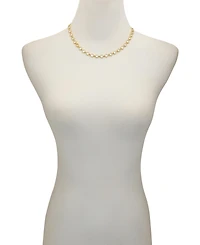 Vince Camuto Gold Tone Cubic Zirconia Bezel Necklace