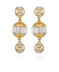Vince Camuto Gold-Tone Crystal Sphere Drop Earrings