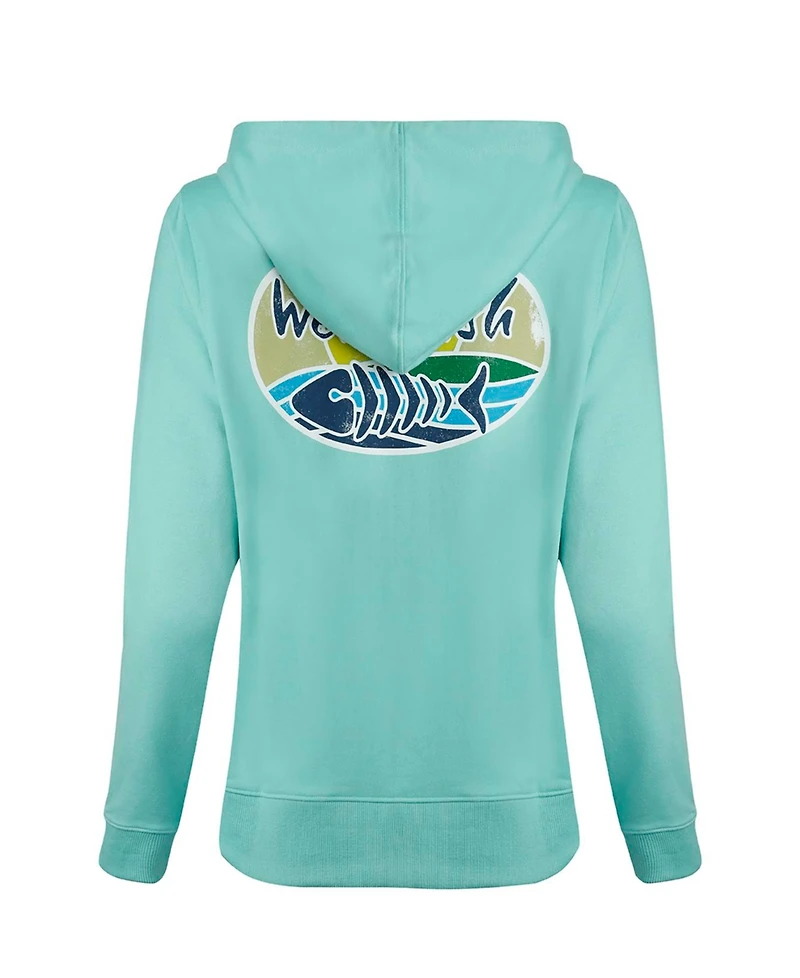Weird Fish Women's Back Print Popover Hoodie
