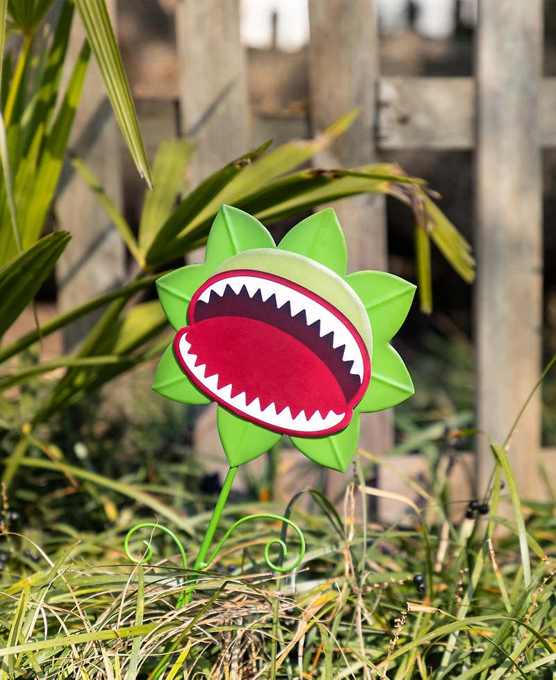 Glitzhome Halloween Metal Chomper Yard Stakes, Set of 3