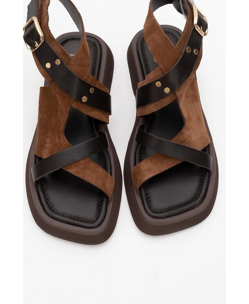 Minnea Suede Leather Sandal (Women)