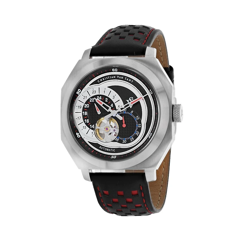 Christian Van Sant Men's Machina Black Dial Watch