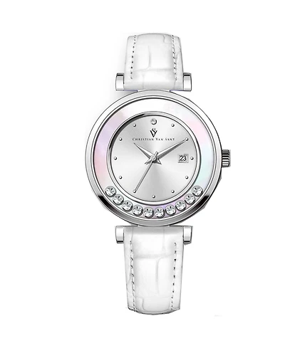 Christian Van Sant Women's Bria Silver Dial Watch