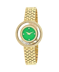 Christian Van Sant Women's Gracieuse Green Dial Watch - CV4834