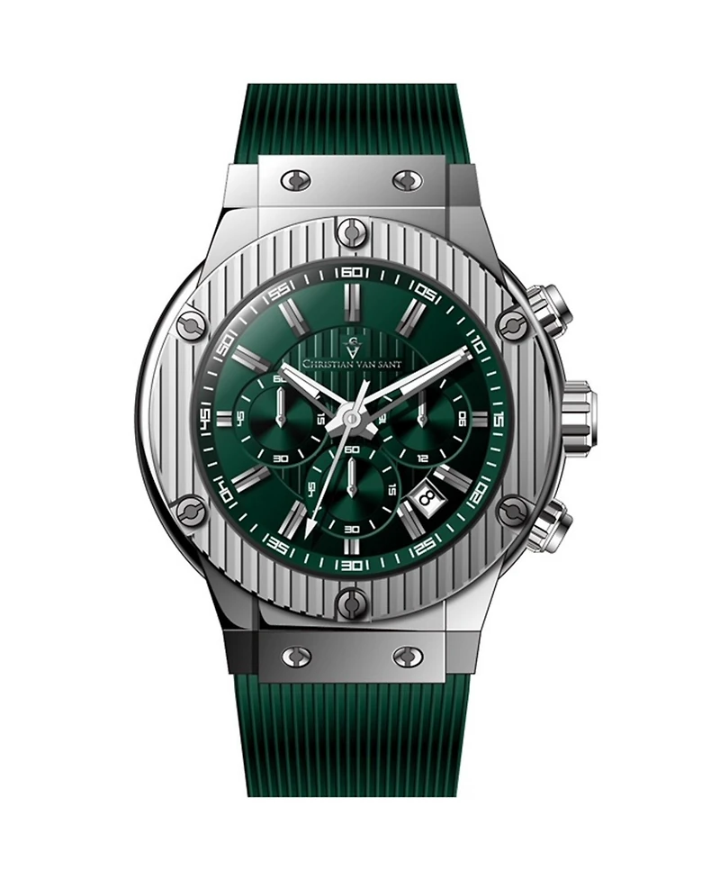 Christian Van Sant Men's Monarchy Green Dial Watch - CV8143