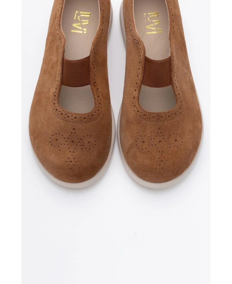 Chelle Elastic Leather Flat (Women)