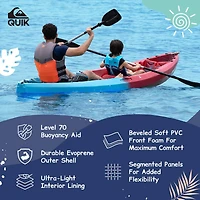 Quiksilver Uscg Approved Life Jacket, Evoprene Pfd Pvc Foam Swim Vest