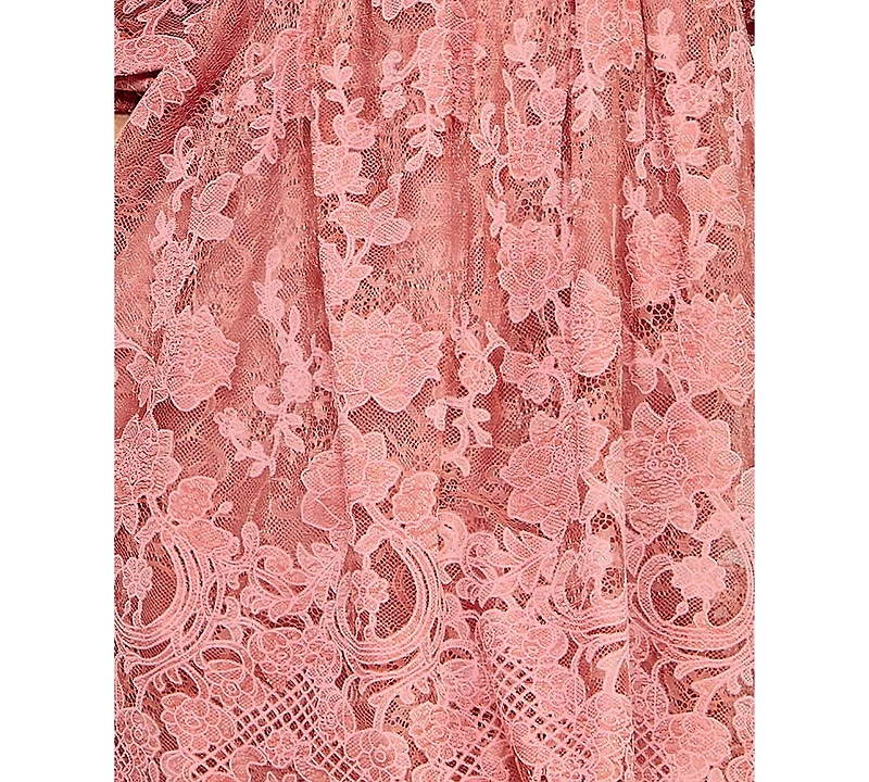 Seni & Cade Juniors' Short-Sleeve Lace Dress