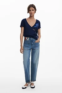 Desigual Women's Vase V-neck T-shirt