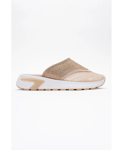 Glea Mesh Rhinestone Mules (Women)