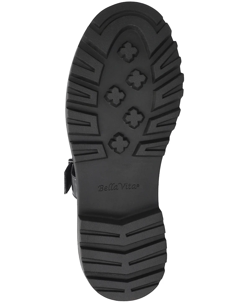 Bella Vita Women's Makell Comfort Lug Buckle Loafers