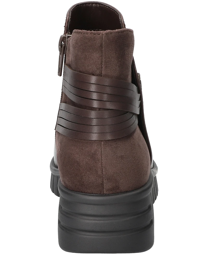 Bella Vita Women's Sueann Round Toe Ankle Booties