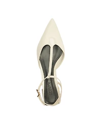 Schutz Women's Allure T-Strap Pointy Toe Flats