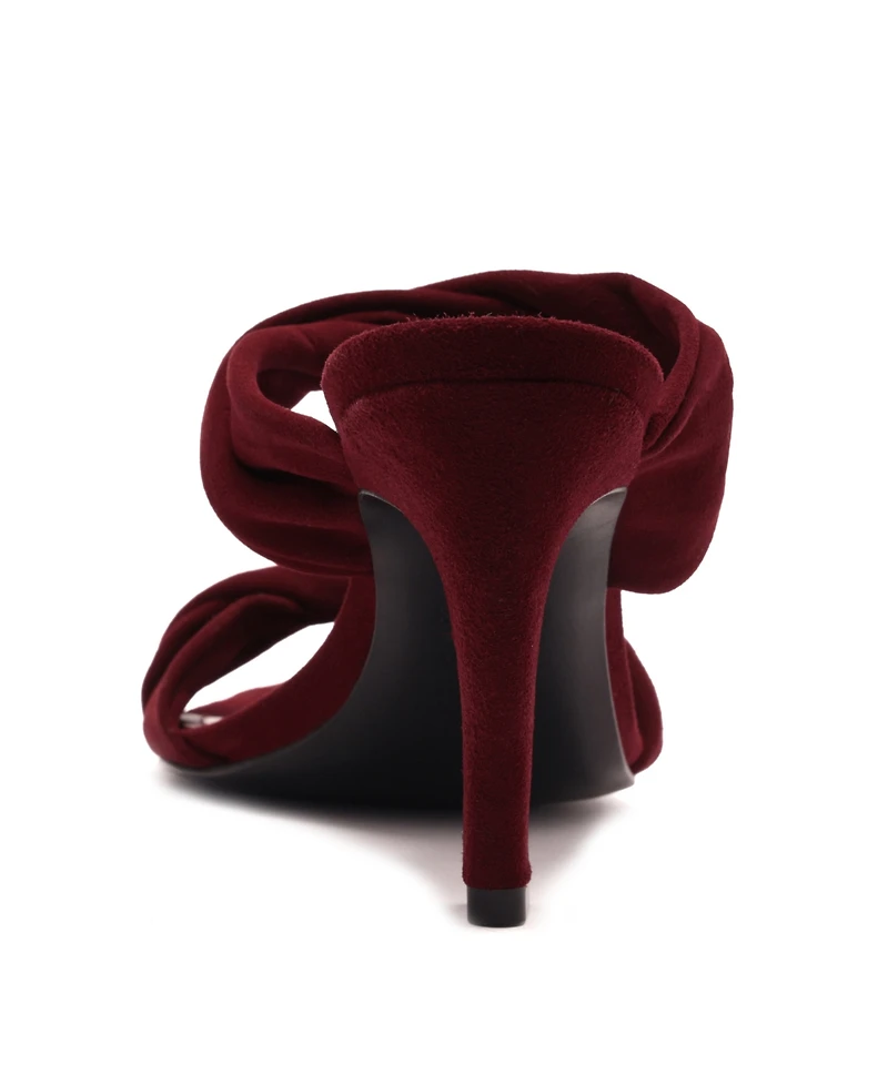 Schutz Women's Meline Twisted Dual-Band Mule Sandals