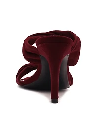 Schutz Women's Meline Twisted Dual-Band Mule Sandals