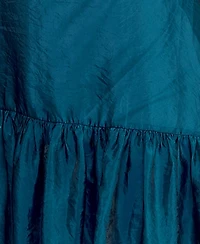 Seni & Cade Juniors' Bow-Neck Organza Dress