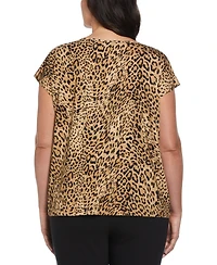 Ella Rafaella Plus Size Rivet Detail Sleeveless Top