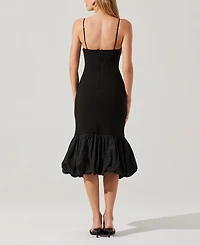 Astr the Label Women's Brittnea Bubble-Hem Sleeveless Midi Dress