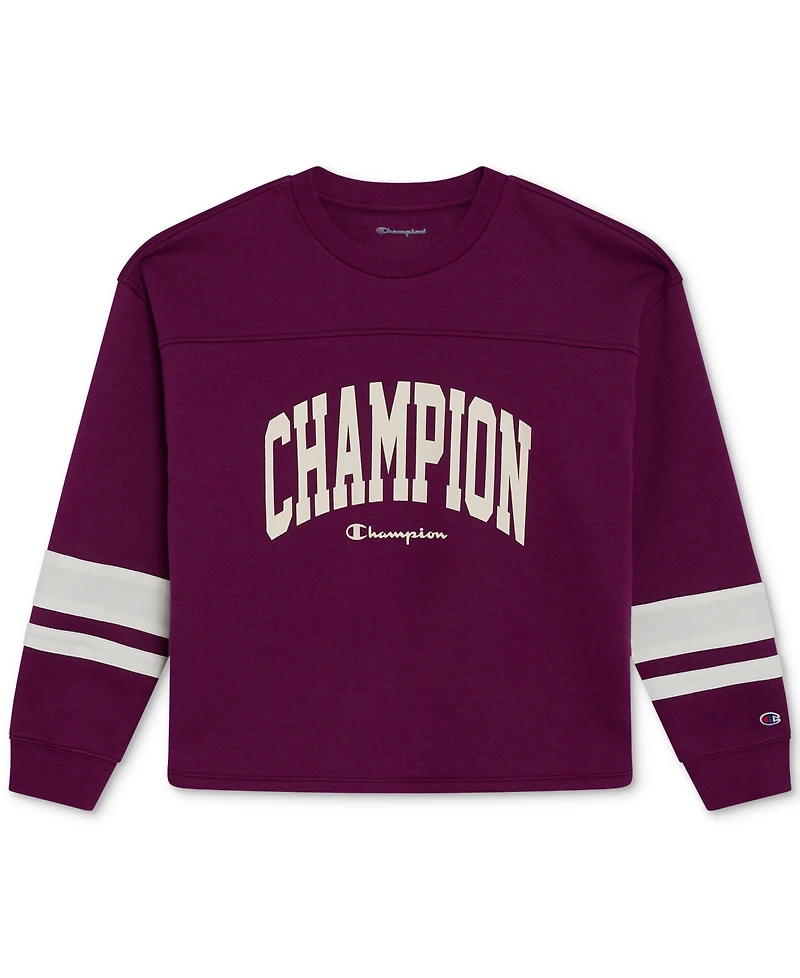 Champion Big Girls Oversized Logo Graphic T-Shirt