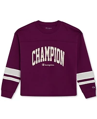 Champion Big Girls Oversized Logo Graphic T-Shirt