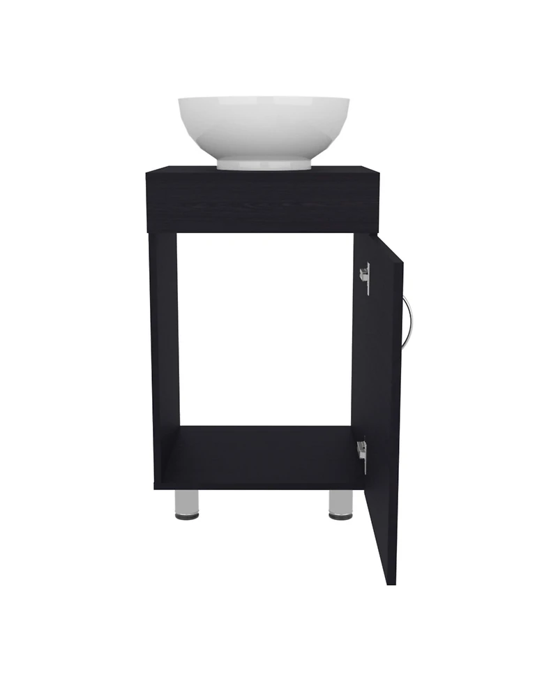 Vicksburg Bathroom Vanity, 1 Door, 4 Legs, White