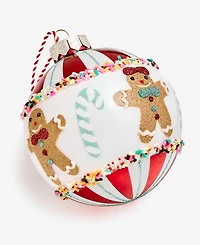Holiday Lane Gingerbread Village Glass Ball Ornament, Macy's Exclusive