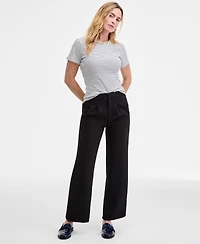 On 34th Women's Embellished-Crewneck Rib-Knit T-Shirt, Macy's Exclusive