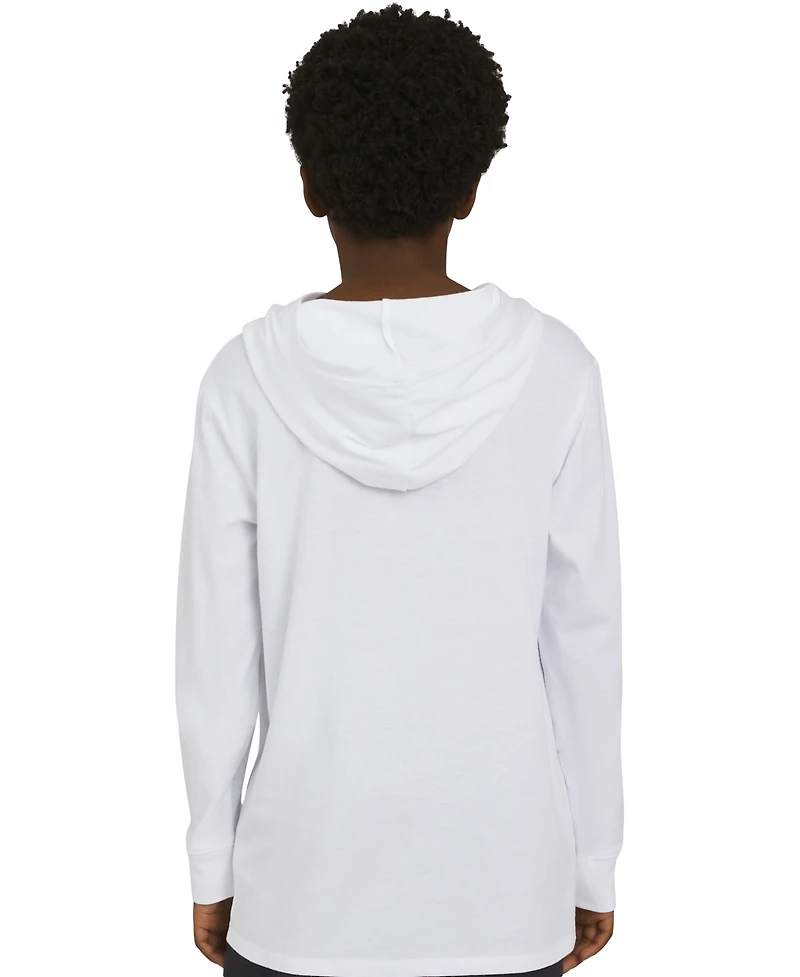 Champion Big Boys Signature Logo Long-Sleeve Hooded T-Shirt