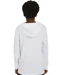 Champion Big Boys Signature Logo Long-Sleeve Hooded T-Shirt