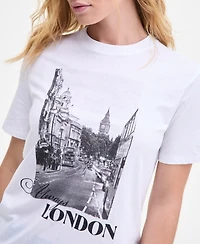 On 34th Women's London Graphic T-Shirt, Macy's Exclusive
