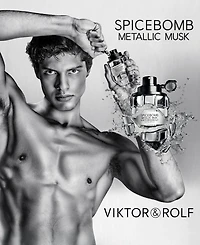 Viktor & Rolf Men's Spicebomb Metallic Musk Eau de Parfum, 3.04 oz.