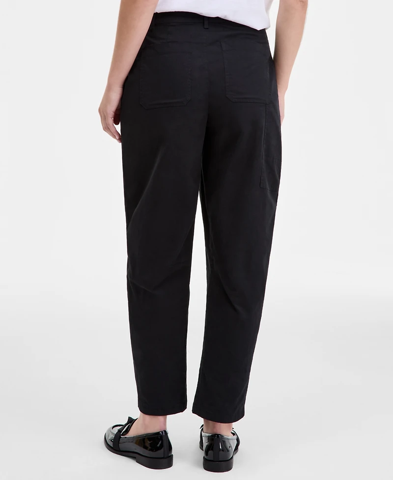 On 34th Women's High-Rise Utility Barrel-Leg Ankle Pants, Macy's Exclusive