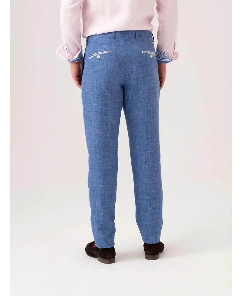 Koy Clothing Men's Linen Wool Silk Blend Trousers