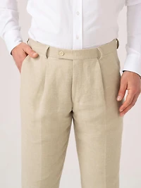 Koy Clothing Men's Linen Wool Silk Blend Trousers