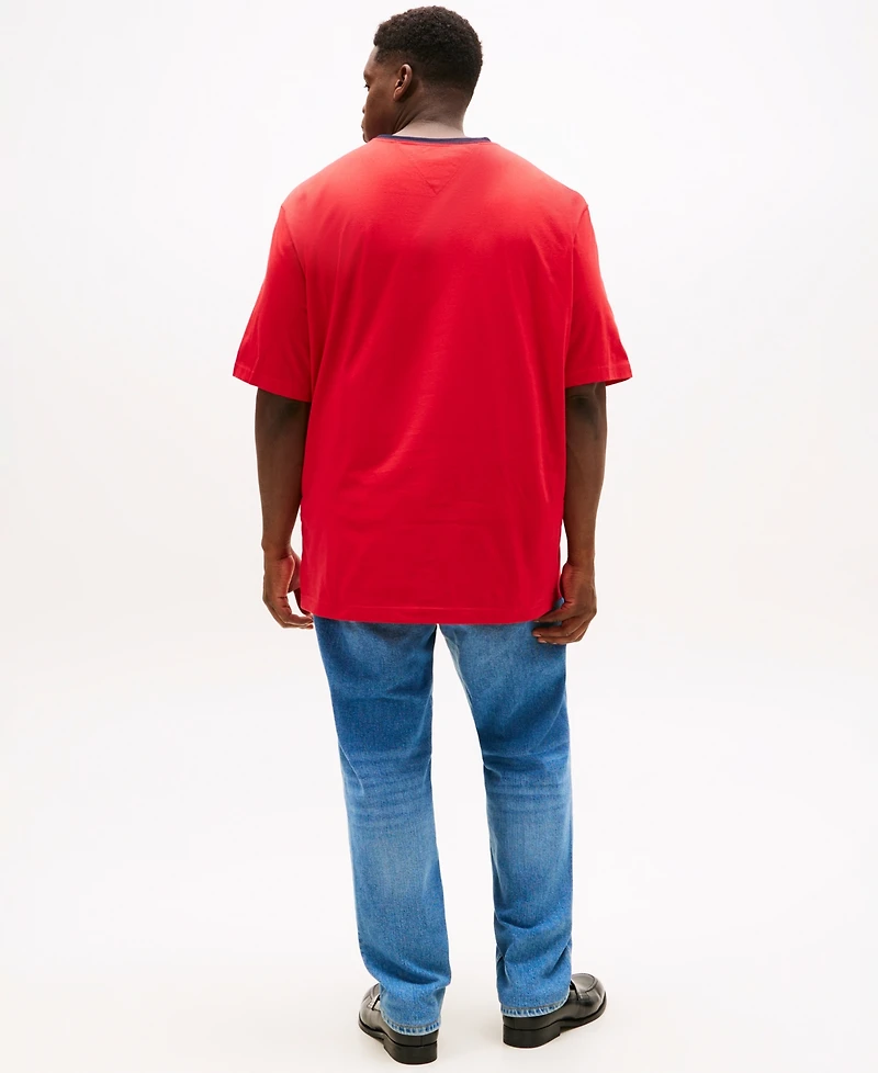 Tommy Hilfiger Men's Big & Tall Tino Logo Short Sleeve T-Shirt