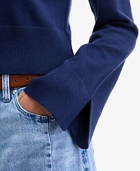 On 34th Women's Split-Cuff Crewneck Cropped Cardigan, Macy's Exclusive