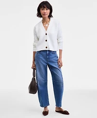 On 34th Women's Three-Button Shaker Cardigan, Created for Macy's