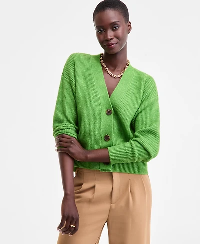 On 34th Women's Three-Button Shaker Cardigan, Created for Macy's