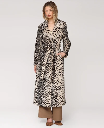 Avec Les Filles Women's Belted Faux-Fur Maxi Coat