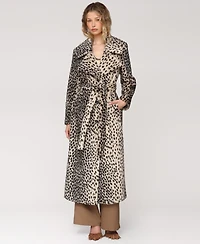 Avec Les Filles Women's Belted Faux-Fur Maxi Coat