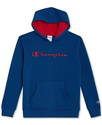 Champion Big Boys Signature Fleece Logo Hoodie