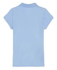 Nautica Big Girls Short Sleeve Interlock Polo Shirt
