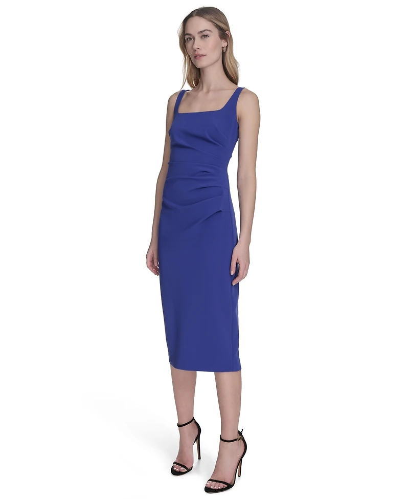 Vince Camuto Women's Square-Neck Midi Bodycon Dress